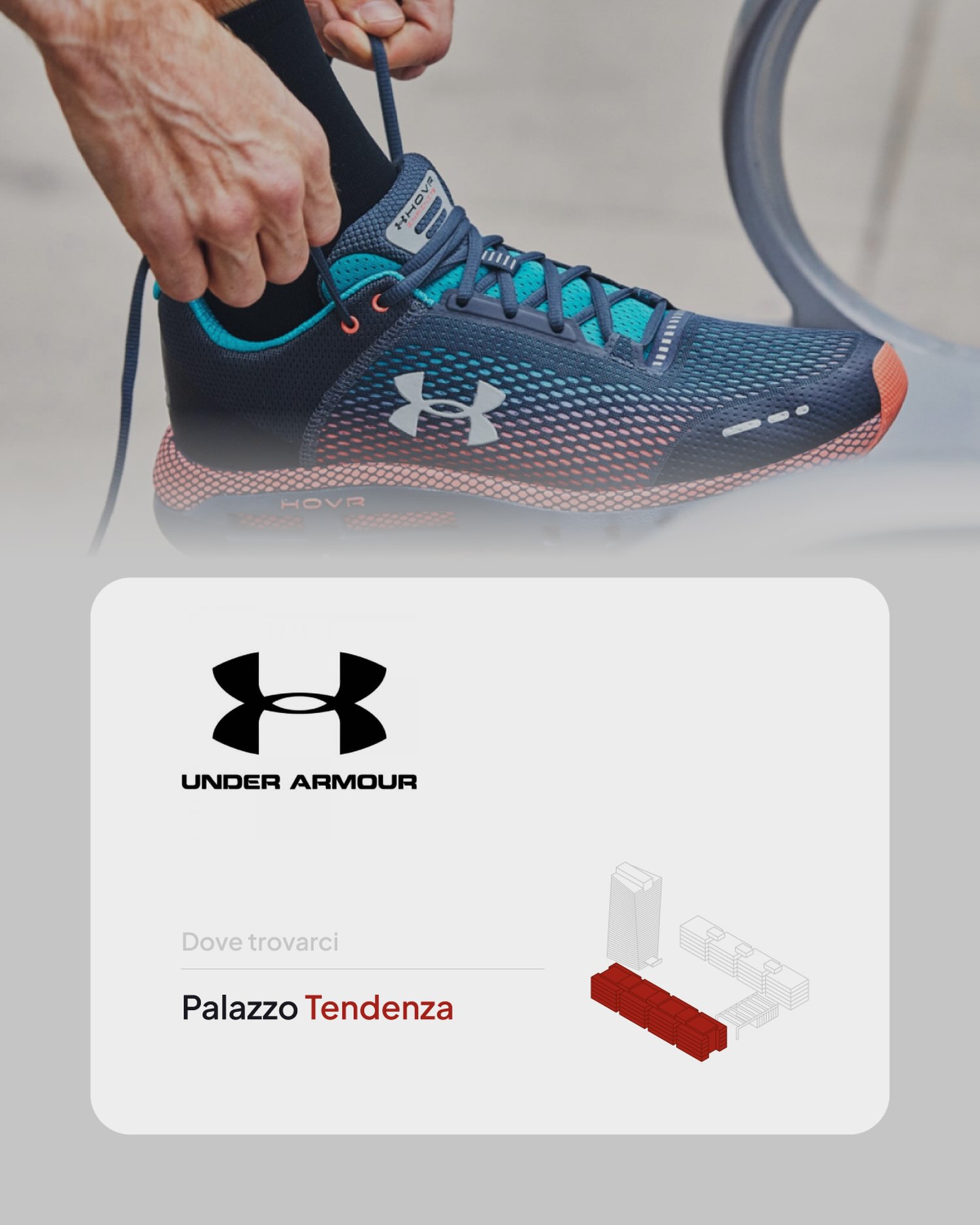 🏃 Innovazione, performance e ricerca.

Tra le aziende presenti al Net Center c’è Under Armour, brand internazionale specializzato nell’abbigliamento, 