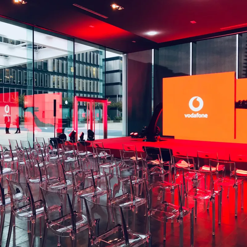 conference event organized by Vodafone at the Kube